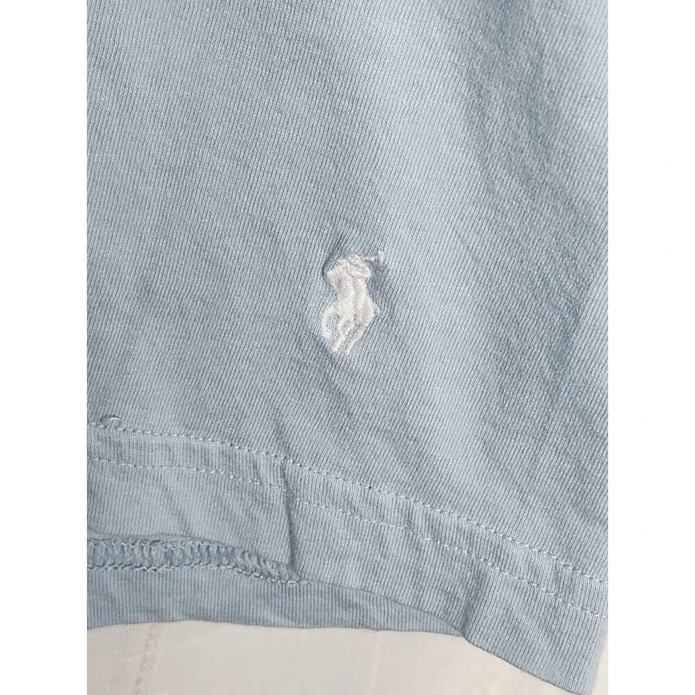 Polo Ralph Lauren Light Blue Classic Fit Crew Neck Large Basic Tshirt